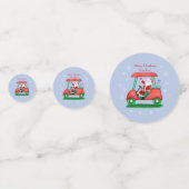 Confettis Père Noël In Golf Panier Joyeux Noël Par-Tee! (Derrière)