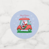 Confettis Père Noël In Golf Panier Joyeux Noël Par-Tee! (Petit recto)