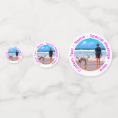 Confettis Personnalisation de votre photo et de votre texte (Derrière)