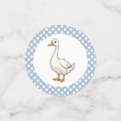 Confettis Personnalisé Blue One Silly Goose First Birday (Petit recto)