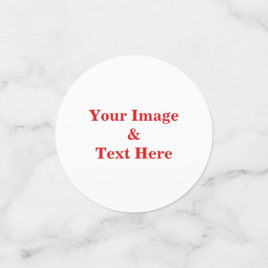 Confettis Personnalisé Personnalisé Votre Propre Photo (Petit recto)