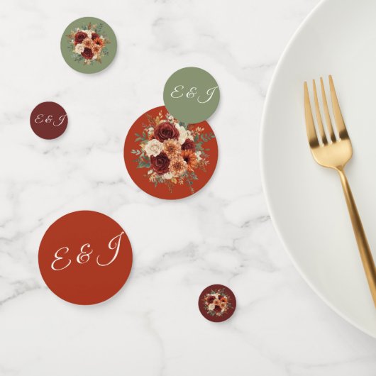 Confettis Personnalisé Rustic Mariage de automne Table Confe (Groupe)