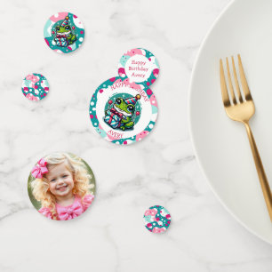 Confettis Personnalisée Joyeuse Grenouille d'anniversaire th