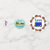 Confettis Personnaliser le nom et l'année Choo Choo Train An (Devant)