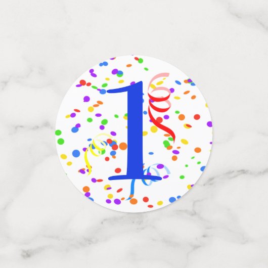 Confettis Personnaliser le nom et l'année Choo Choo Train An (Petit recto)