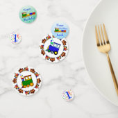 Confettis Personnaliser le nom et l'année Choo Choo Train An (Groupe)