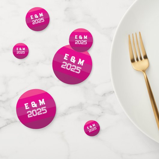 Confettis Personnaliser Monogramme Amour  (Groupe)