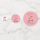 Confettis Pétales et prosecco rose floral shower de mariage (Derrière)