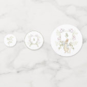 Confettis Peter le lapin Genre Monogramme Baby shower de la  (Devant)