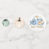 Confettis Petit baby shower citrouille doux (Derrière)