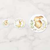Confettis Petit Baby shower de lapin doux (Devant)