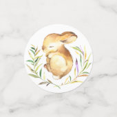 Confettis Petit Baby shower de lapin doux (Petit recto)