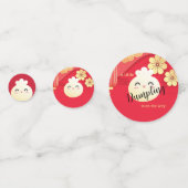 Confettis Petit Baby shower Dumpling Asiatique Table Confett (Devant)
