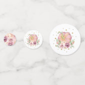 Confettis Petit Citrouille Premier anniversaire Pink Photo (Devant)