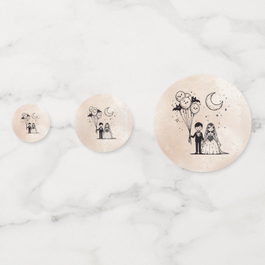 Confettis Petit couple éffrayant (Devant)