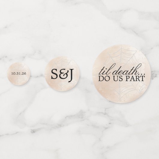 Confettis Petit couple éffrayant (Derrière)