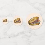 Confettis Petit Déjeuner de retraite Brunch Bagel Lox Capers (Derrière)