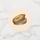 Confettis Petit Déjeuner de retraite Brunch Bagel Lox Capers (Petit recto)