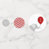 Confettis Petit éléphant avec ballons Anniversaire (Devant)