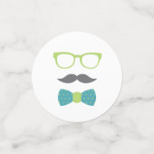 Confettis Petit Homme Confetti, Turquoise, Vert citron, Gris (Petit recto)