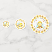 Confettis Petit miel doux Baby shower d'abeilles Merci (Derrière)