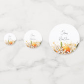 Confettis Petite cuite Baby shower orange Citrus Tangerines (Derrière)