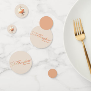 Confettis Petite Fête de Naissance Citrouille – Automne Chic