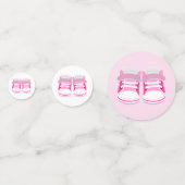 CONFETTIS PETITS BÉBÉS ROSE ET LIENS (Devant)