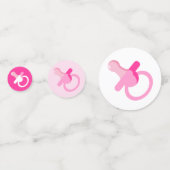 CONFETTIS PETITS BÉBÉS ROSE ET LIENS (Derrière)