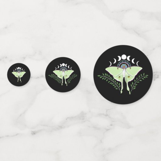 Confettis Phases Luna Moth Moon (Devant)