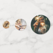 Confettis Photo Black Gold Graduation Party (Devant)