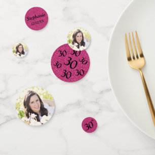 Confettis Photo d'anniversaire 30 ans