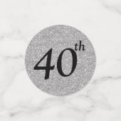 Confettis Photo d'anniversaire 40 ans (Petit recto)