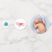 Confettis Photo d'anniversaire de l'avion (Devant)