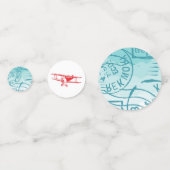 Confettis Photo d'anniversaire de l'avion (Derrière)