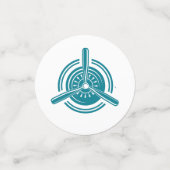 Confettis Photo d'anniversaire de l'avion (Petit recto)