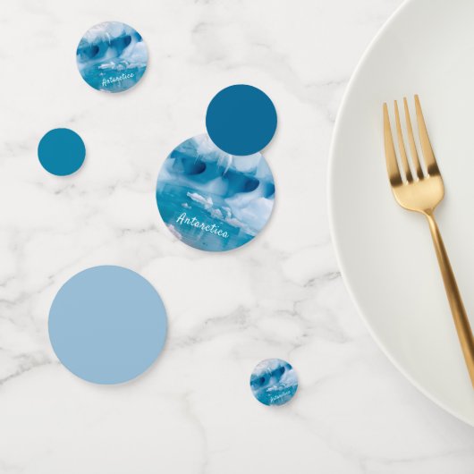 Confettis Photo de l'iceberg Antarctique avec texte (Groupe)