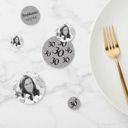 Confettis Photo du 30e anniversaire (Groupe)