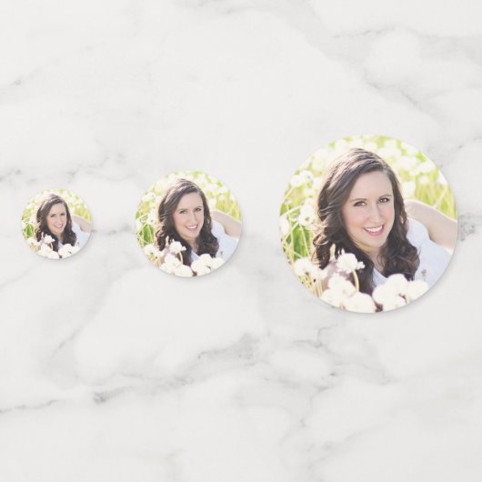 Confettis Photo du 30e anniversaire (Derrière)