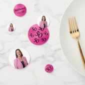 Confettis Photo du 50e anniversaire (Groupe)