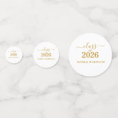 Confettis Photo Gold Script Promotion 2026 Moderne  (Devant)