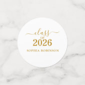 Confettis Photo Gold Script Promotion 2026 Moderne  (Petit recto)