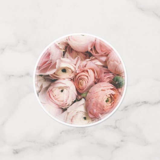 Confettis Photo Mariage de mariée et de chambre élégante (Petit recto)