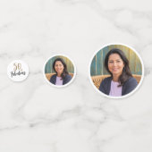 Confettis Photo moderne 50 et fabuleuse 50e anniversaire (Devant)