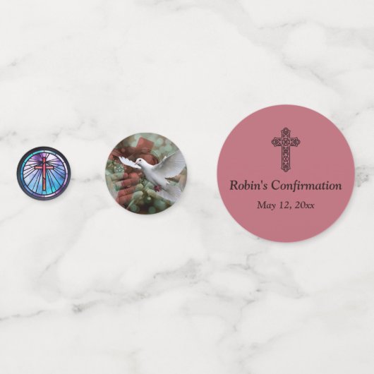 Confettis Photo modifiable Sacrement chrétien catholique (Devant)