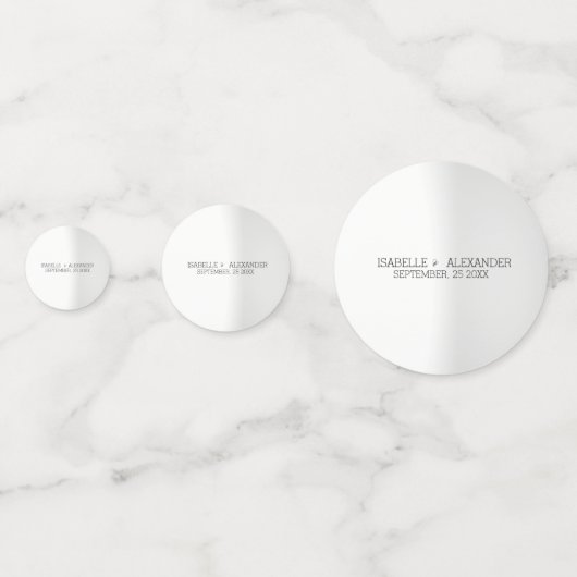 Confettis Photo Personnalisée Et Courbe (Derrière)