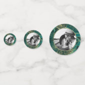 Confettis Photo personnalisée Feuilles d'or (Derrière)