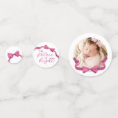 Confettis Photos de Jolie Bow rose Futur brillant Graduation (Devant)