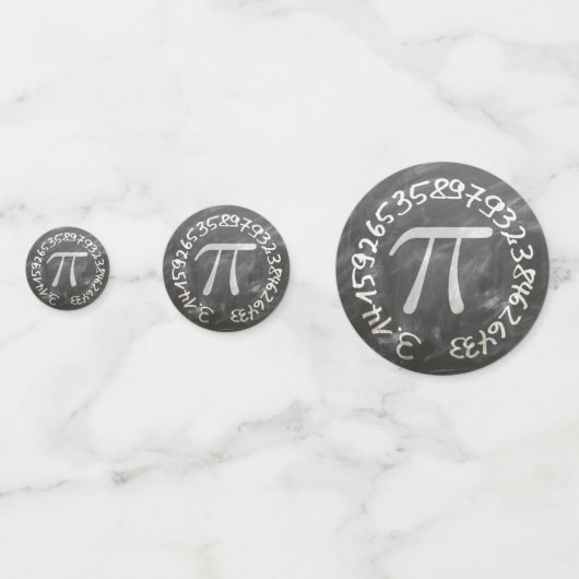 Confettis Pi Day PiDay Chalkboard Education (Derrière)