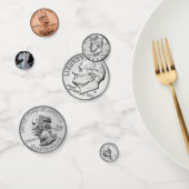 Confettis Pièces américaines (Groupe)